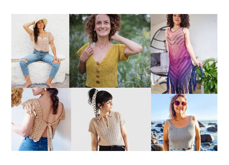 Tendencias de primavera, 10 patrones de camisetas para tejer a ganchillo